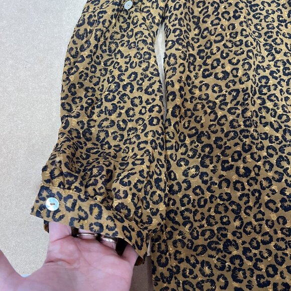 NWT DR2 Plus size 1X Long Sleeves Blouse animal print Hi Low New - Picture 7 of 12
